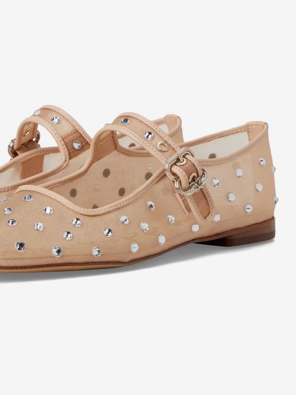 Sam Edelman Michaelashne Pink Mesh Mary Jane Ballet Flats 9 NEW